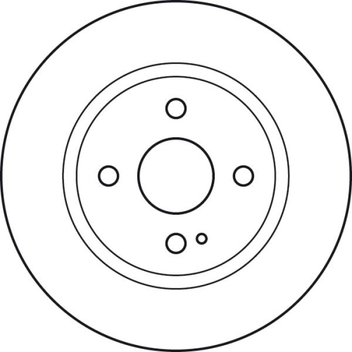 Set discuri frana fata TRW, Mazda 2 (De , Dh ), 07.2007-06.2015, Fata; puntea fata