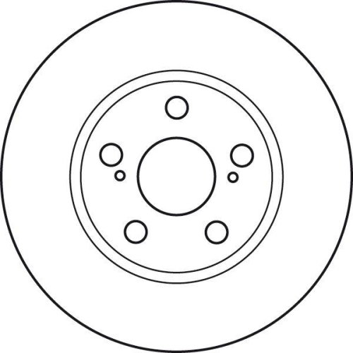 Set discuri frana Toyota Prius Liftback ( W2 ), 1.5 Hybrid (NHW2_), 1.5 Hybrid (NHW20_), punte fata, 255x22, ventilat, TRW