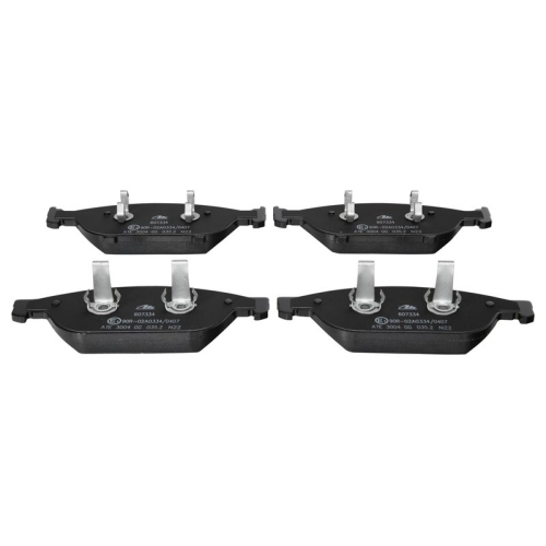 Set placute frana fata ATE, Audi A6 (C7), 11.2010-09.2018, A6 Avant (C7), 05.2011-09.2018, A7 Sportback, 2010-2018, A7 Sportback (4ka), 10.2017-, A8 (4H), 11.09-01.2018, Fata; Pt. numar PR : 1LL, 1ZK; puntea fata