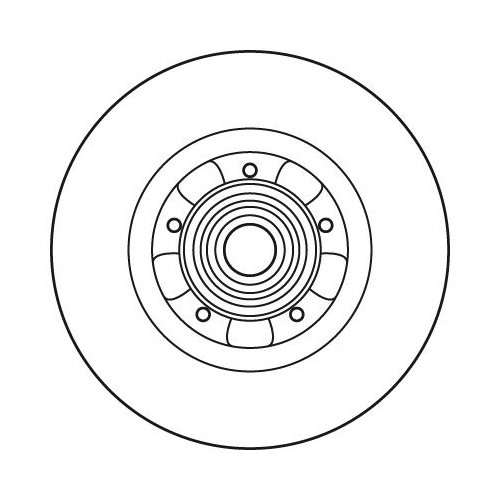 Set discuri frana spate TRW, Renault Kangoo / Grand Kangoo, 02.2008-, Kangoo Be Bop, 02.09-, Kangoo Express, 02.2008-, spate; puntea spate