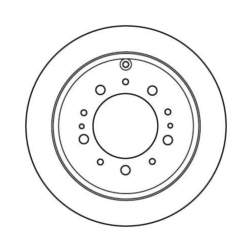 Set discuri frana Lexus Lx ( J2 ); Toyota Land Cruiser 200 ( J2 ), 570 (URJ201), 4.5 D V8 (VDJ200), 4.5 D4-D (VDJ200), 4.5 D4-D (VDJ200_), 4.6 V8 (_URJ202W_), 4.7 V8 (UZJ200), punte spate, 345x18, ventilat, TRW