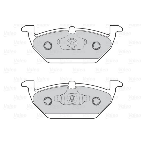 VALEO set placute frana,frana disc FIRST