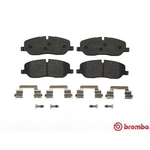 Placute frana Land Rover Discovery 3 (L319) 07.04-09.09, Discovery 3 Van (L319) 01.07-07.09, Discovery 4 (L319) 09.09-12.18, Discovery 4 Van (L319) 09.09-12.17, Range Rover 3 (L322) 03.02-12.12, Range Rover Sport I (L320) 02.05-03.13, Fata, BREMBO