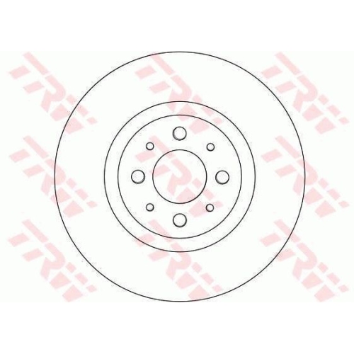 Disc frana Trw DF4377, parte montare : Punte fata