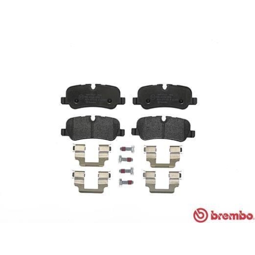Placute frana Land Rover Discovery 3 (L319) 07.04-09.09, Discovery 3 Van (L319) 01.07-07.09, Discovery 4 (L319) 09.09-12.18, Discovery 4 Van (L319) 09.09-12.17, Range Rover 3 (L322) 03.02-12.12, Range Rover Sport I (L320) 02.05-03.13, Spate, BREMBO