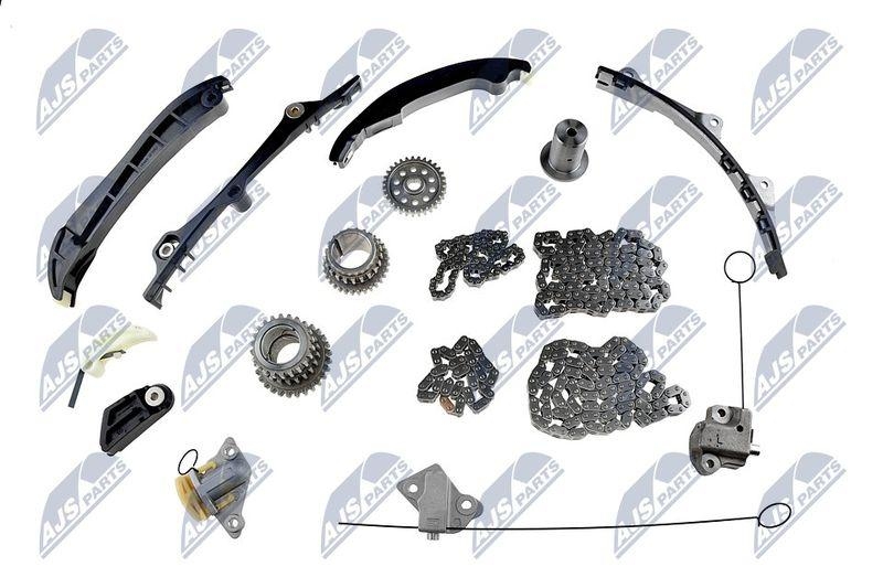 Kit distributie Jeep Grand Cherokee 3.6 2011-, Cherokee 3.6 2014-, Wrangler 3.6 2012-, Dodge Journey 3.6 2011-, Durango 3.6 2012-, Ram 1500 3.6 2014-, Chrysler 300c 3.6 2011-; 05184352AF; NTY, aftermarket