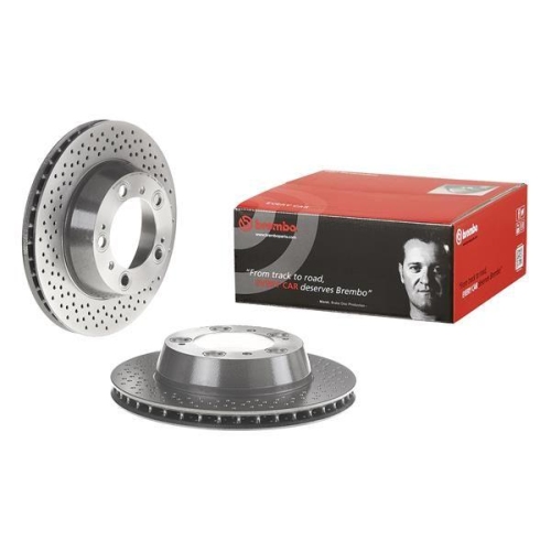 Set disc frana Porsche Boxster (986) 09.96-12.04, Boxster (987) 06.04-12.13, Boxster Spyder (987) 09.07-12.11, Cayman (987) 11.05-12.13, Spate, 299X24mm, ventilat, BREMBO
