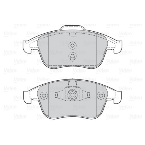 VALEO set placute frana,frana disc FIRST