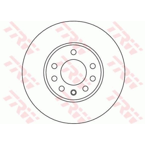 Disc frana Trw DF4048, parte montare : Punte fata