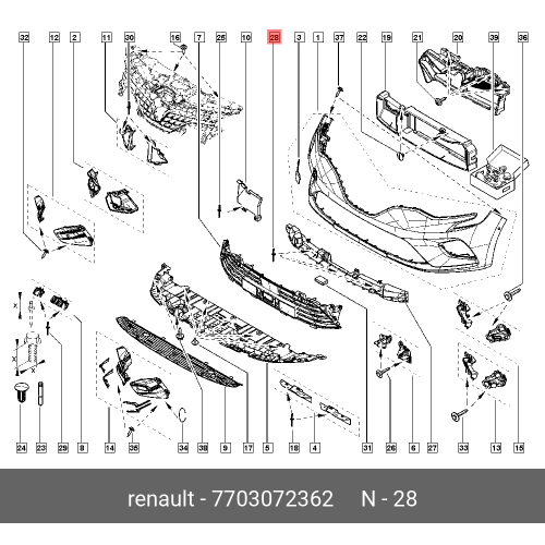 Cui Metalic Renault Fluence , Kangoo 2, Twingo 2, Dacia Duster Logan Sandero Dokker Lodgy , Peugeot 7703072362