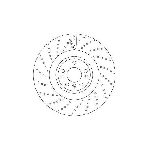 Set discuri frana Mercedes Gl-Class (X166), Gle (W166), Gle Coupe (C292), Gls (X166), M-Class (W166), punte fata, 375x36, ventilat perforat, TRW