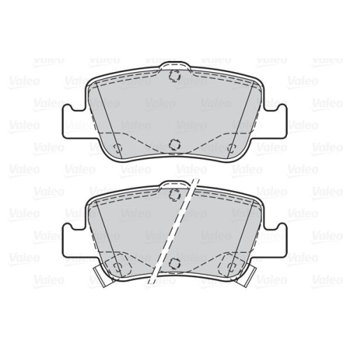 VALEO set placute frana,frana disc FIRST