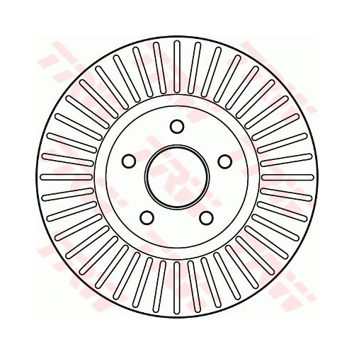 Disc frana TRW DF6019S, Fata