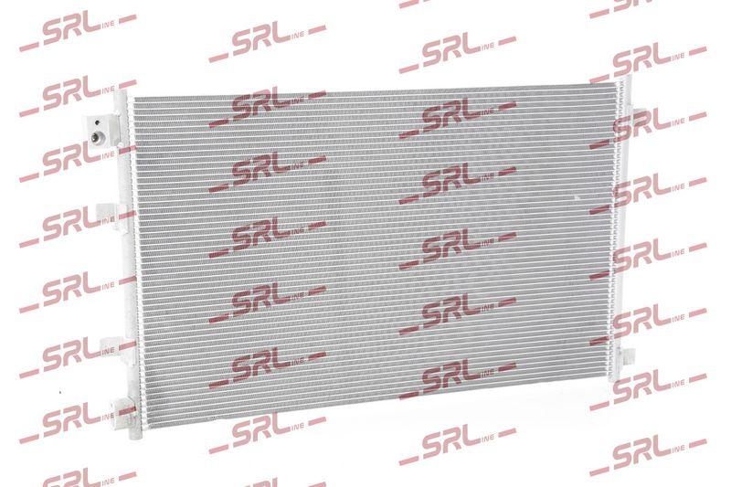 Condensator climatizare AC Nissan Qashqai 07-13, motor: 1.6, Condenser fara uscator , 643(600)x398(378)x16, SRLine, miez si rezervor din aluminiu brazat, 92100JD000; 92100JD00A