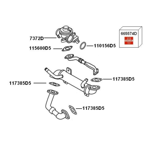 Supapa EGR Wahler 7372D