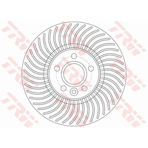 Disc frana TRW DF6185S, Fata