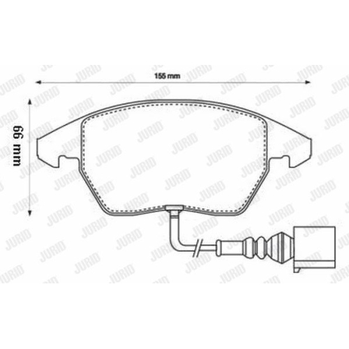 Set placute frana fata Audi A1 (8X), A3 (8P); Seat Altea (5P), Ibiza 4 (6J), Leon 2 (1P); Skoda Octavia 2 (1Z), Fabia 2 (542), Superb 2 (3T), Rapid (NH3); VW Caddy 3 (2K), Jetta 5 (1K), Golf 5 (1K), Golf 6 (AJ), Jurid, 1K0698151