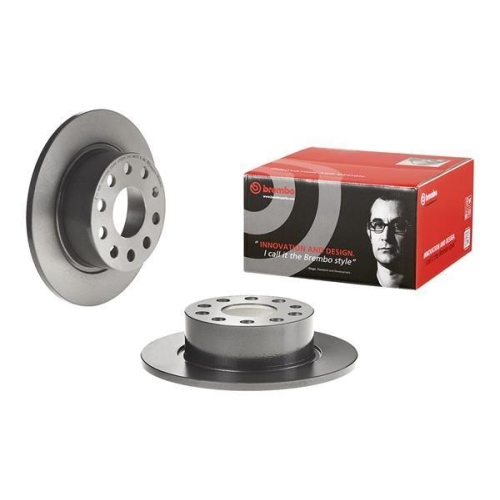 Set disc frana Skoda Octavia 3 (5e3 Nl3 Nr3) 11.12-03.21 , Spate, 253X10mm, plin, BREMBO