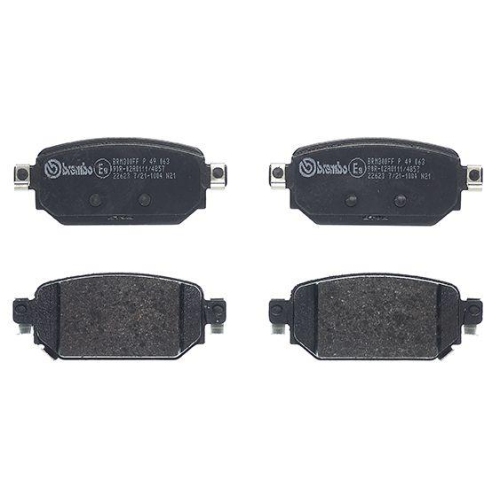 Placute frana Mazda 3 (Bm Bn) 07.13-, 3 Saloon (Bm Bn) 09.13-12.19, Cx-3 (Dk) 01.15-, Spate, BREMBO