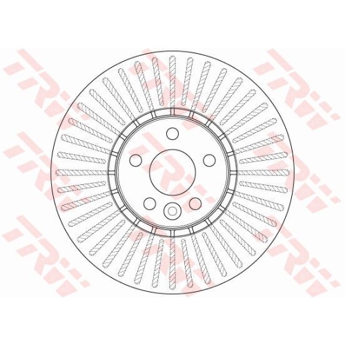 Disc frana TRW DF6472S, Fata