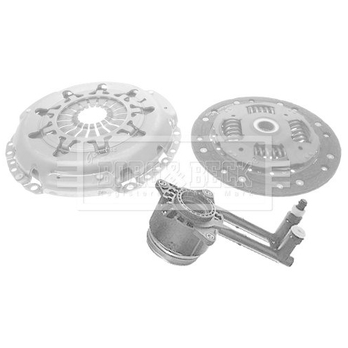 Kit ambreiaj Ford Fiesta 6 (Cb1, Fiesta 6 Van; Mazda 2 (De , 1.4 TDCi, 1.4 MZR-CD, BORG & BECK