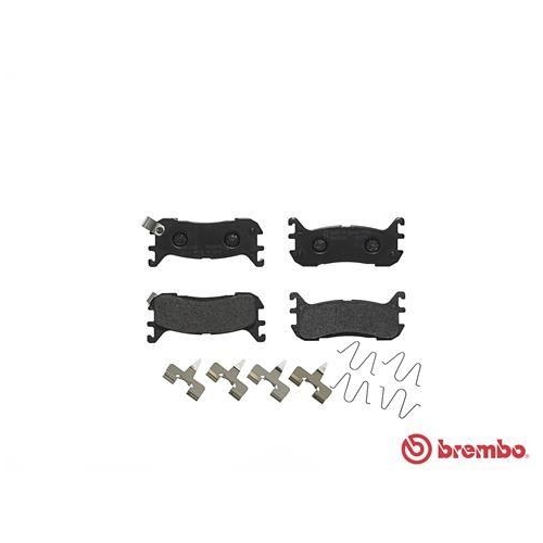 Placute frana Mazda 323 C 5 (Ba) 08.94-01.01, 323 F 5 (Ba) 07.94-02.00, Mx-5 I (Na) 09.89-04.98, Mx-5 2 (Nb) 01.98-10.05, Spate, BREMBO