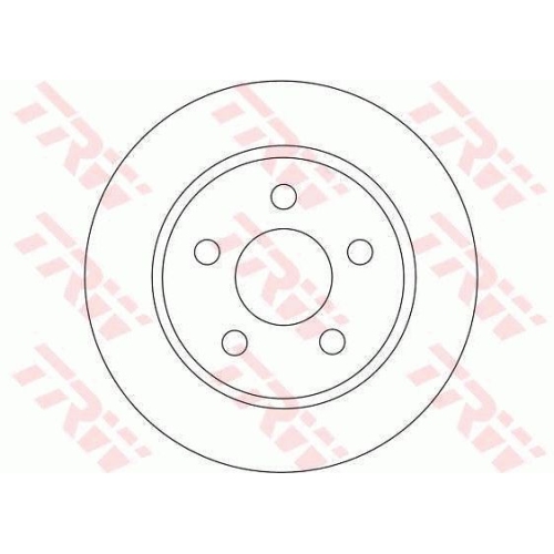 Disc frana Trw DF4372, parte montare : Punte spate