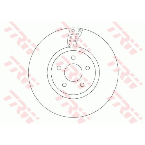 Disc frana TRW DF6662S, Fata