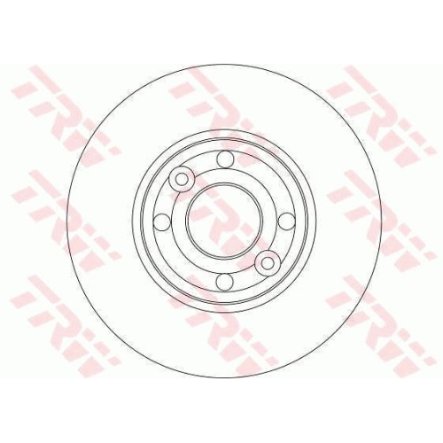 Disc frana Dacia Logan, 09.2004-, Micra, 03.2002-06.2010, Note, 01.2005-06.2012, Tiida, 05.2004-12.2013, Logan 1, 04.2007-, Megane 2, 09.2003-, Modus, 09.2004-, TRW