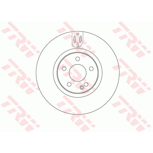 Disc frana TRW DF6744S, Fata