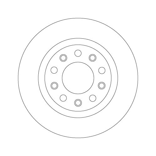Set discuri frana spate TRW, Alfa Romeo Giulietta, 04.2010-, spate; puntea spate; Echipament vehicul : vehicule fara pachet sport