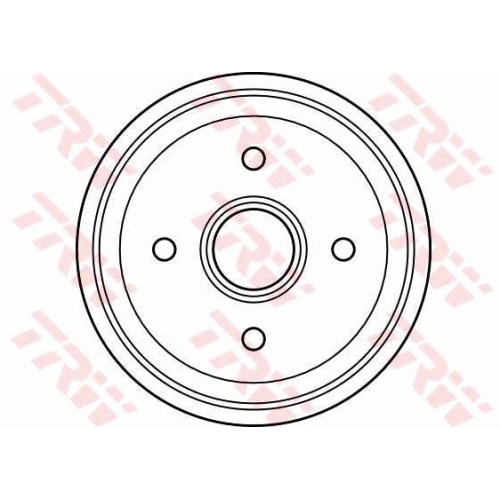 Tambur frana Trw DB4159, parte montare : Punte spate