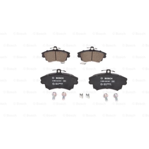 Set placute frana punte fata Mitsubishi Carisma (Da) 1995-2004; Colt 2002-2012, Smart Forfour 2004-2006, Volvo S/V40 1 (VS/VW) 1995-2004, Bosch 0986424541, parte montare : Punte Fata