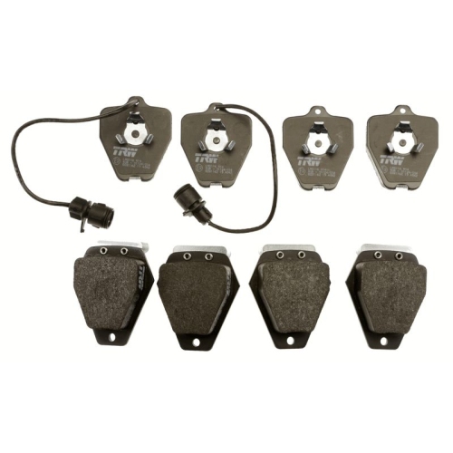 Set placute frana fata TRW, Audi A6 (C4), 06.94-10.97, A6 Avant (C4), 06.94-12.1997, A8, 1994-2005, Fata; puntea fata; Sistem de franare : hidraulic