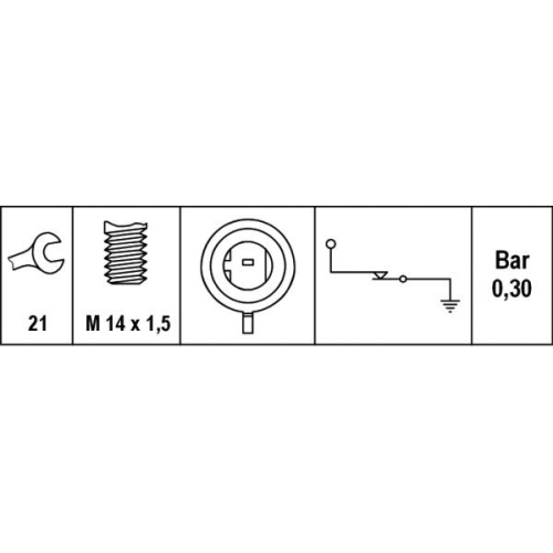 HELLA Senzor presiune ulei