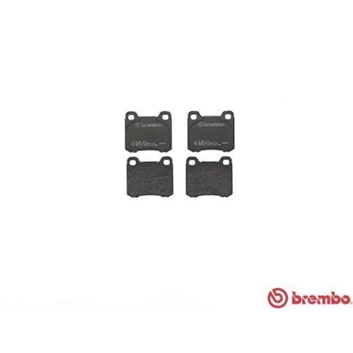 Placute frana Mercedes 124 Coupe (C124) 03.87-07.93, 124 Sedan (W124) 12.84-08.93, 190 (W201) 10.82-08.93, Clasa C (W202) 03.93-05.00, Clasa E (W124) 02.93-06.96, Clasa E Coupe (C124) 06.93-06.97, Spate, BREMBO