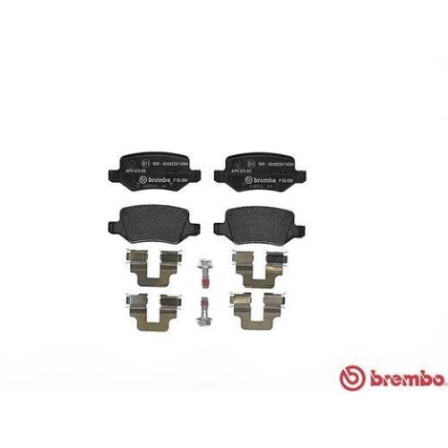 Placute frana Mercedes Clasa A (W168) 07.97-08.05, Vaneo (414) 02.02-07.05, Spate, BREMBO