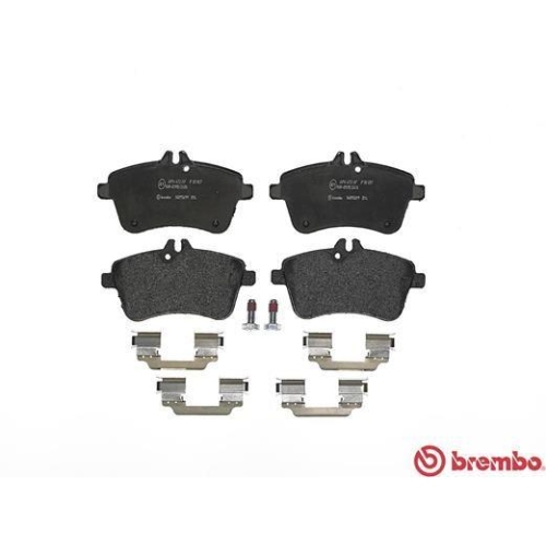 Placute frana Mercedes Clasa A (W169) 04.04-06.12, B-Class Sports Tourer (W245) 03.05-11.11, Fata, BREMBO