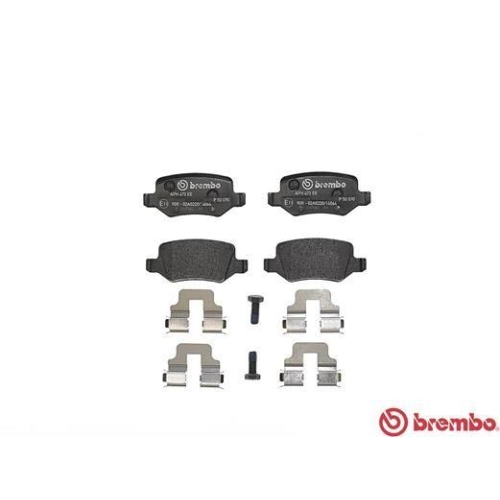Placute frana Mercedes Clasa A (W169) 04.04-06.12, B-Class Sports Tourer (W245) 03.05-11.11, Spate, BREMBO