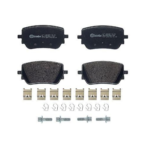 Placute frana Mercedes Clasa A (W177) 03.18-, Clasa A Sedan (V177) 09.18-, B-Class Sports Tourer (W247) 12.18-, Cla (C118) 03.19-, Cla Shooting Brake (X118) 06.19-, Eqa (H243) 02.21-, Eqb (X243) 09.21-, Gla (H247) 02.20-, Glb (X247) 07.19-, Spate, BREMBO