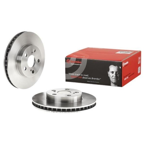 Set disc frana Toyota Carina E 6 ( T19) 04.92-09.97, Carina E 6 Saloon ( T19) 04.92-09.97, Carina E 6 Sportswagon ( T19) 02.92-09.97, Celica ( T20) 09.93-11.99, Celica Coupe ( T23) 08.99-03.06, Fata, 255X25mm, ventilat, BREMBO