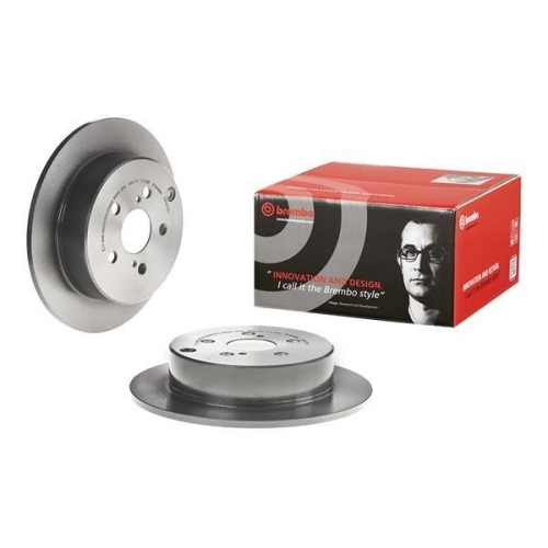 Set disc frana Toyota Celica Coupe ( T23) 08.99-03.06, Matrix ( E13) 01.02-12.07, Prius Liftback ( W2) 09.03-01.10, Spate, 269X9mm, plin, BREMBO