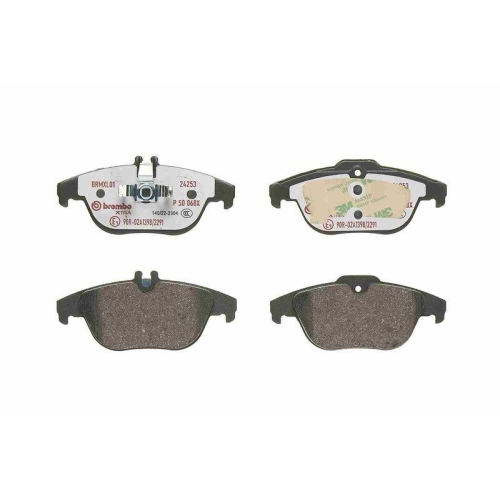 Placute frana Mercedes Clasa C (W204) 01.07-01.15, Clasa E Convertible (A207) 01.10-12.16, Clasa E Coupe (C207) 01.09-12.16, Spate, BREMBO