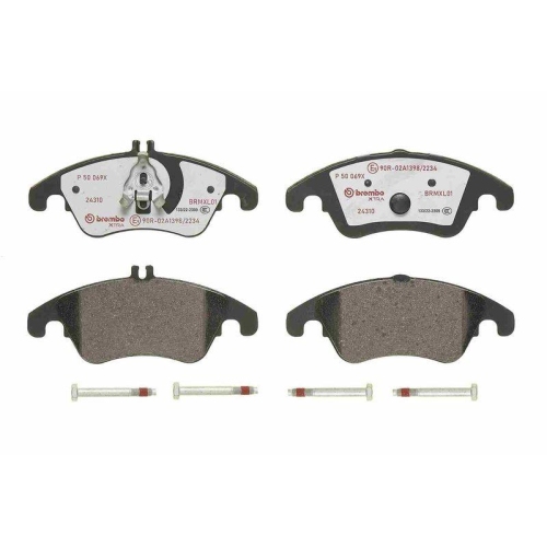 Placute frana Mercedes Clasa C (W204) 01.07-01.15, Cls (C218) 01.11-12.17, Cls Shooting Brake (X218) 10.12-12.17, Clasa E (W212) 01.09-12.16, Clasa E Convertible (A207) 01.10-12.16, Clasa E Coupe (C207) 01.09-12.16, Clasa E T-Model (S212) 08.09-12.16, Slc