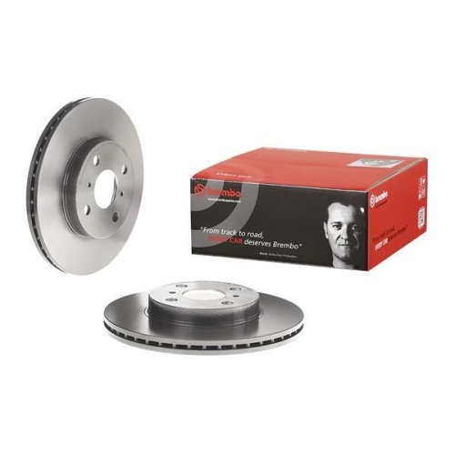 Set disc frana Toyota Mr2 3 (Zzw3) 10.99-06.07, Yaris ( P1) 01.99-12.05, Yaris Verso ( P2)) 08.99-09.05, Yaris Verso Van ( P2) 03.00-09.05, Fata, 255X20mm, ventilat, BREMBO