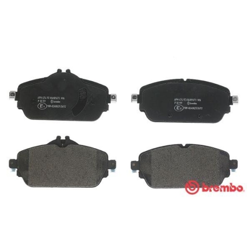 Placute frana Mercedes Clasa C (W205) 07.13-02.23, Clasa C Convertible (A205) 06.16-04.23, Clasa C Coupe (C205) 10.15-04.23, Clasa C T-Model (S205) 09.14-02.23, Clasa E (W213) 01.16-, Clasa E Convertible (A238) 06.17-, Clasa E Coupe (C238) 12.16-, Clasa E