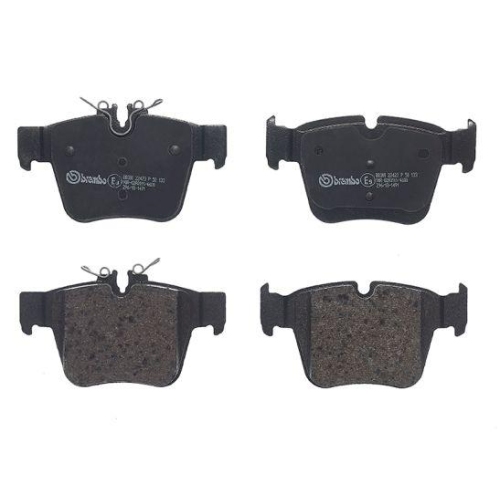 Placute frana Mercedes Clasa C (W205) 07.13-02.23, Clasa C Convertible (A205) 06.16-04.23, Clasa C Coupe (C205) 10.15-04.23, Clasa C T-Model (S205) 09.14-02.23, Glc (X253) 06.15-06.22, Glc Coupe (C253) 06.16-03.23, Spate, BREMBO