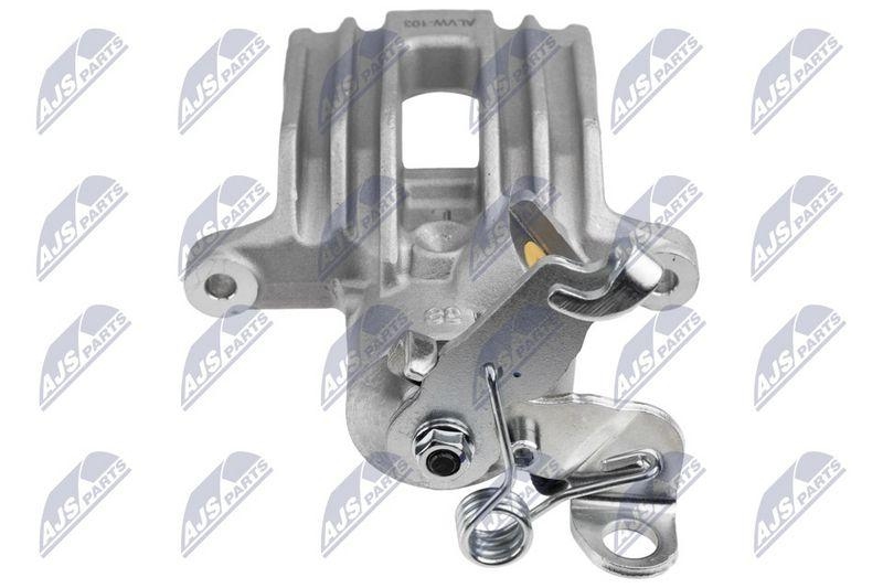 Etrier frana VW Polo VI 2017-, T-Cross 2019-, Taigo 2021-, Skoda Fabia IV 2021-, Kamiq 2019-, Scala 2019-, Seat Arona 2017-, Ibiza V 2017-, Audi A1 2018-; partea din spate, stanga; 2Q0615423; NTY, aftermarket