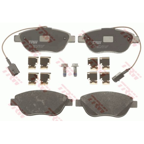 Set placute frana Trw GDB1829, parte montare : punte fata