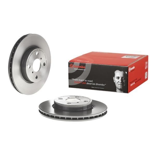 Set disc frana Toyota Yaris ( P13) 12.10-06.20, Yaris ( P9) 01.05-12.14, Yaris Box / Liftback ( P13) 10.12-06.20, Fata, 258X22mm, ventilat, BREMBO